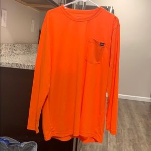 Dickies Long Sleeve Bright Orange Shirt